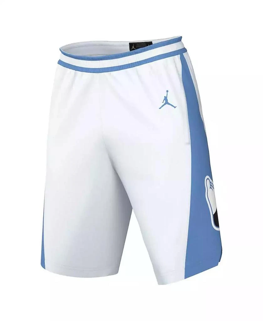 Jordan Men's White, Carolina Blue North Carolina Tar Heels Limited Retro Performance Shorts 2