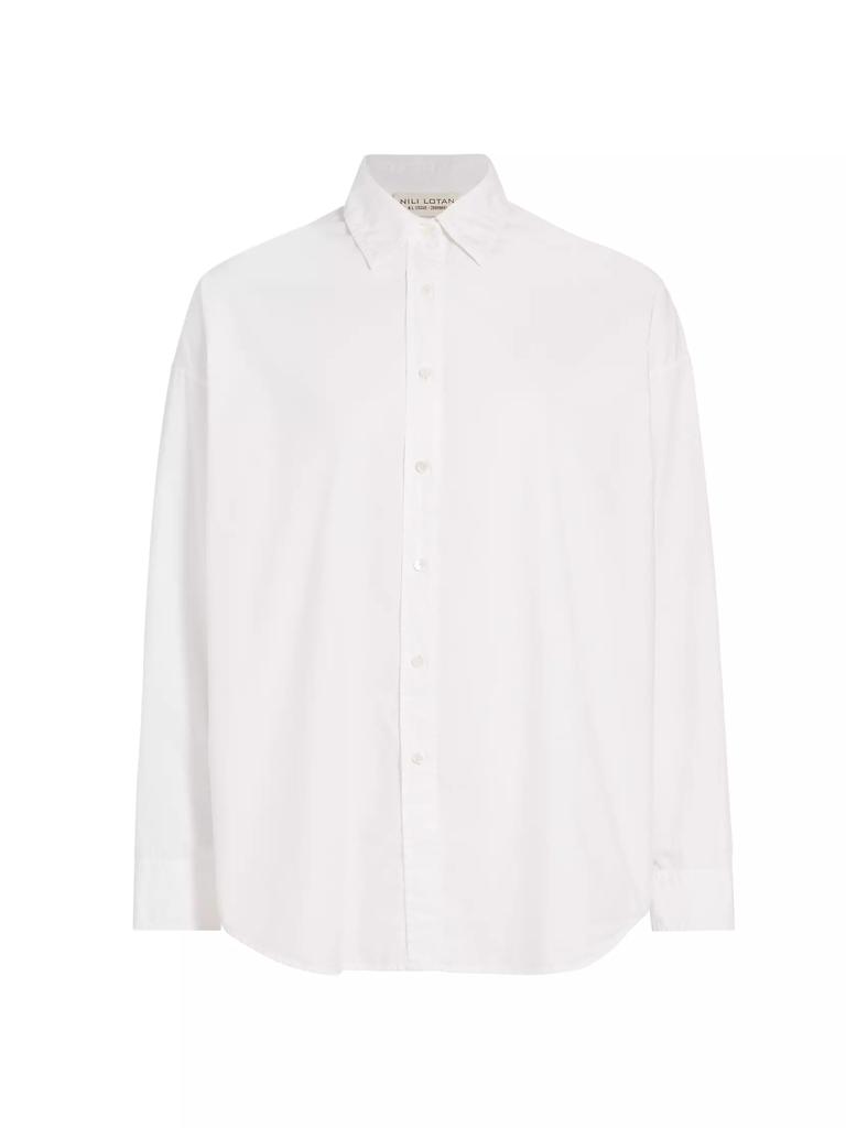 Nili Lotan Mael Oversized Button-Front Shirt