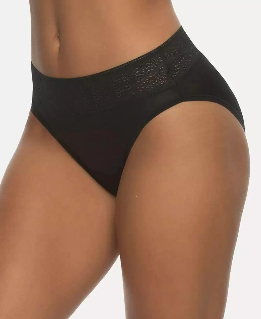 Felina Women's Serene Modal and Lace High Cut Underwear 1