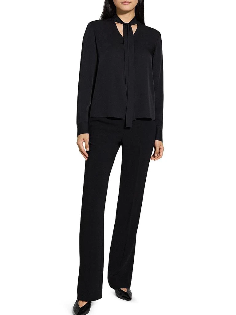 Theory Silk Tie-Neck Blouse 2