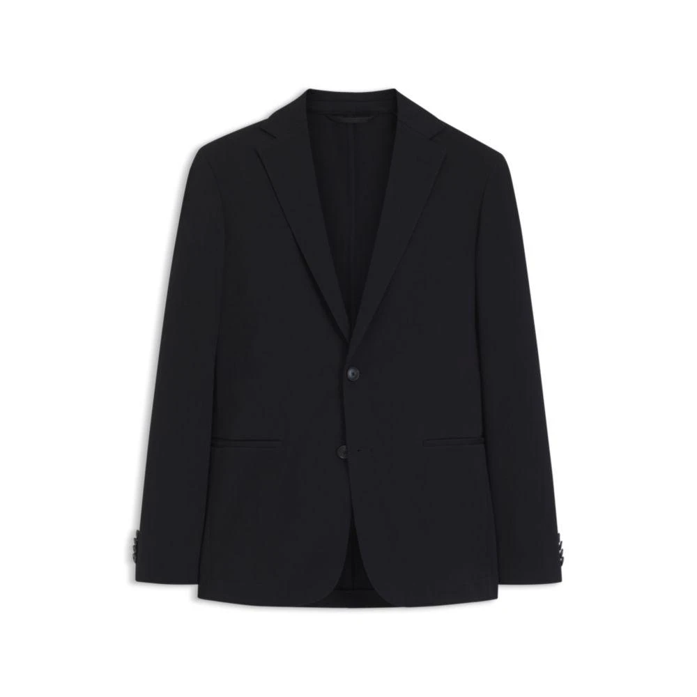 Hugo Boss Slim-fit blazer in cotton-blend jersey