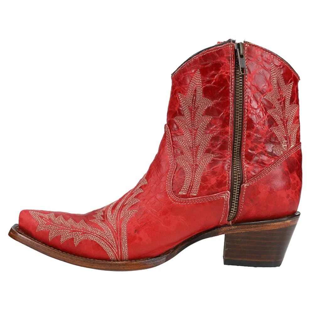 Corral Boots Embroidered Snip Toe Cowboy Booties 3