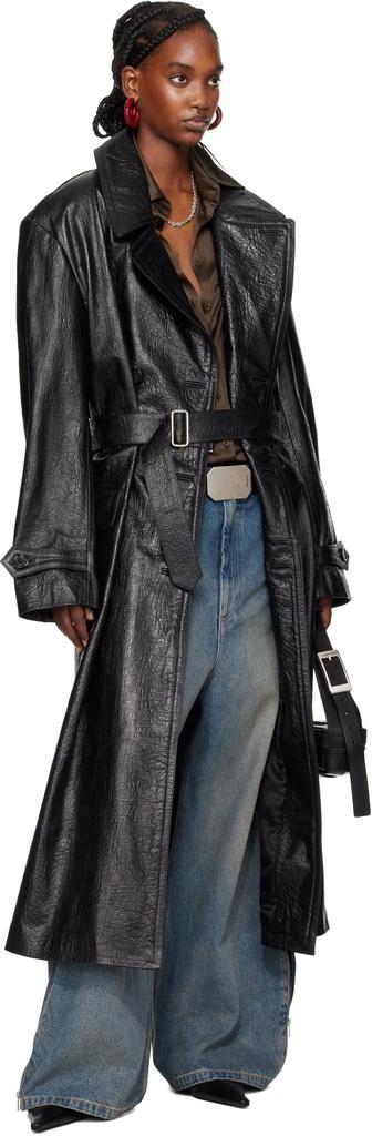 LU'U DAN Black Jiman Leather Coat 5