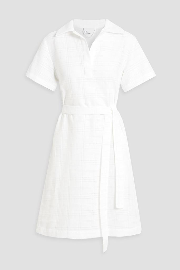 LISA MARIE FERNANDEZ Cotton-jacquard mini shirt dress