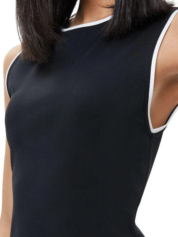 Alice + Olivia Edris Contrast-Trim Minidress 2