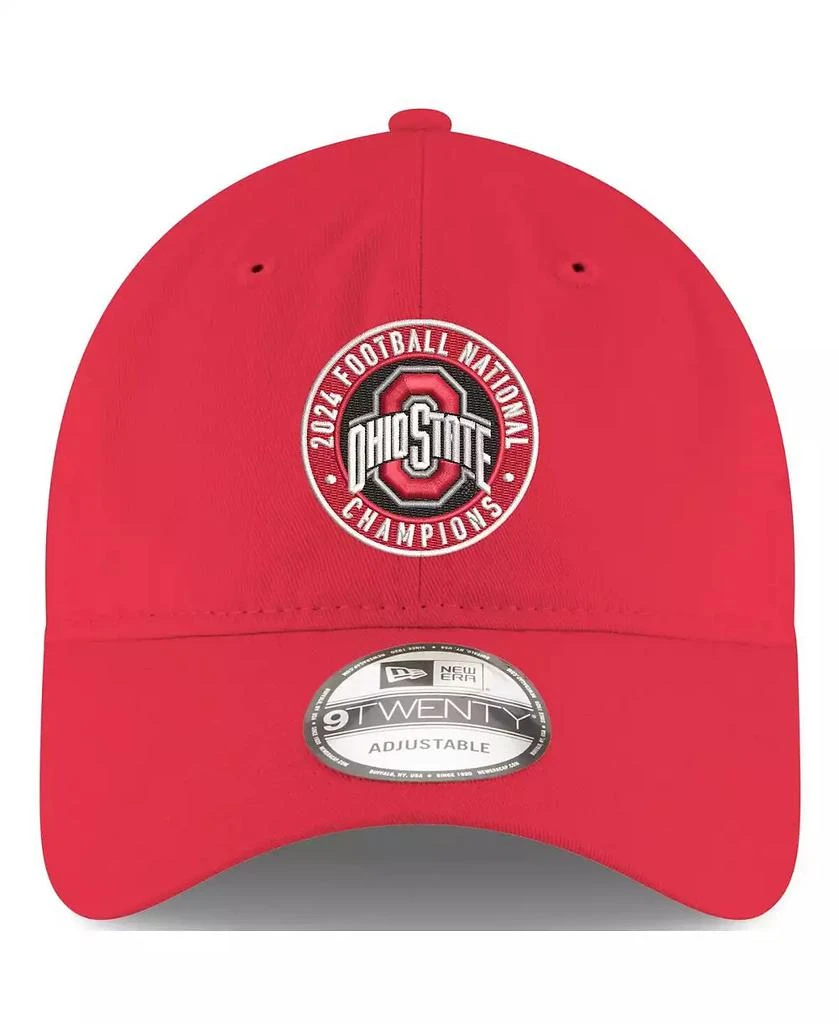 New Era Men's Scarlet Ohio State Buckeyes College Football Playoff 2024 National Champions Seal 9TWENTY Adjustable Hat 4