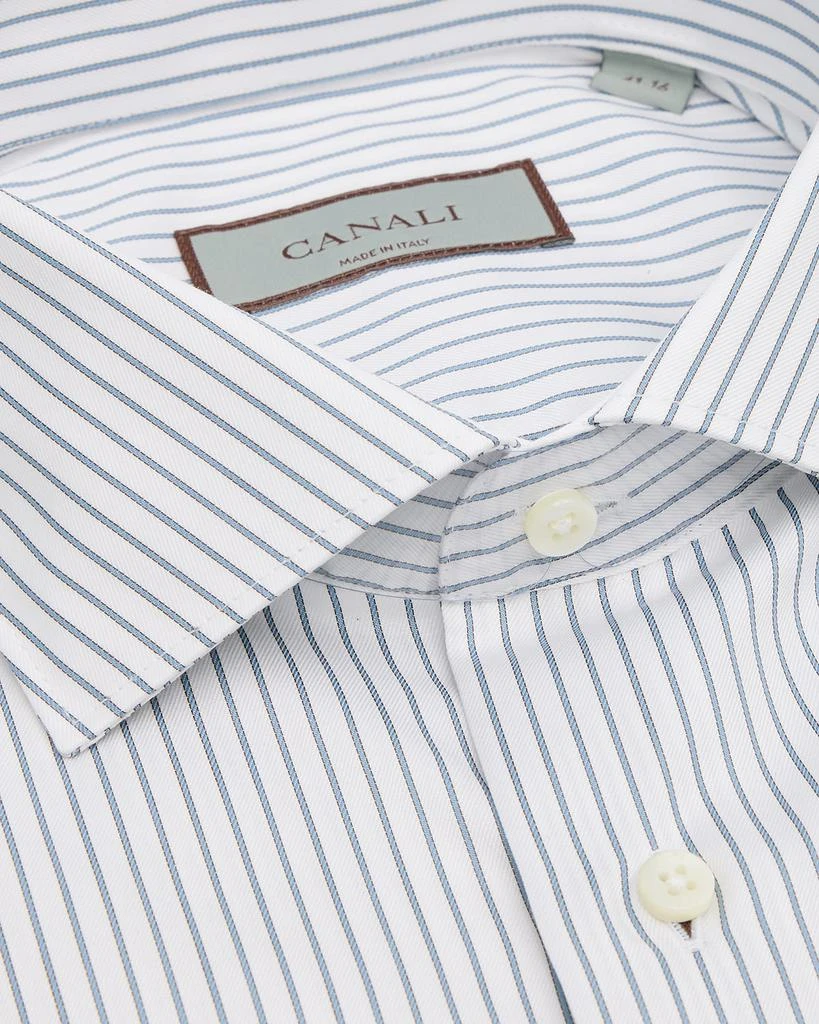 Canali Men's Cotton Narrow Stripe Dress Shirt 2