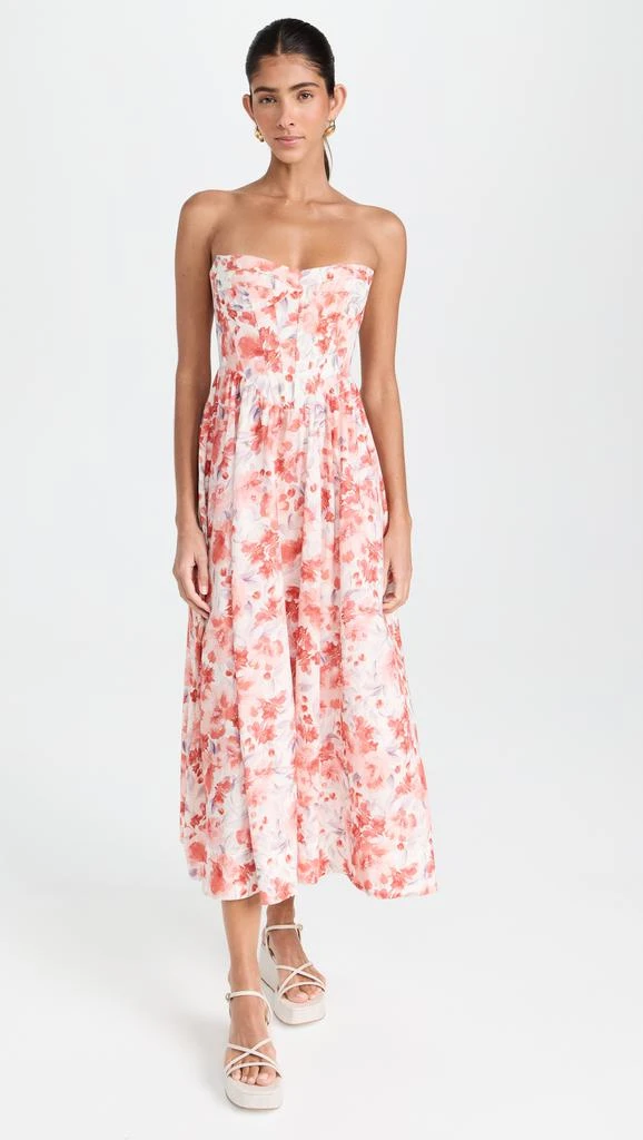 Bardot Lola Corset Midi Dress 6