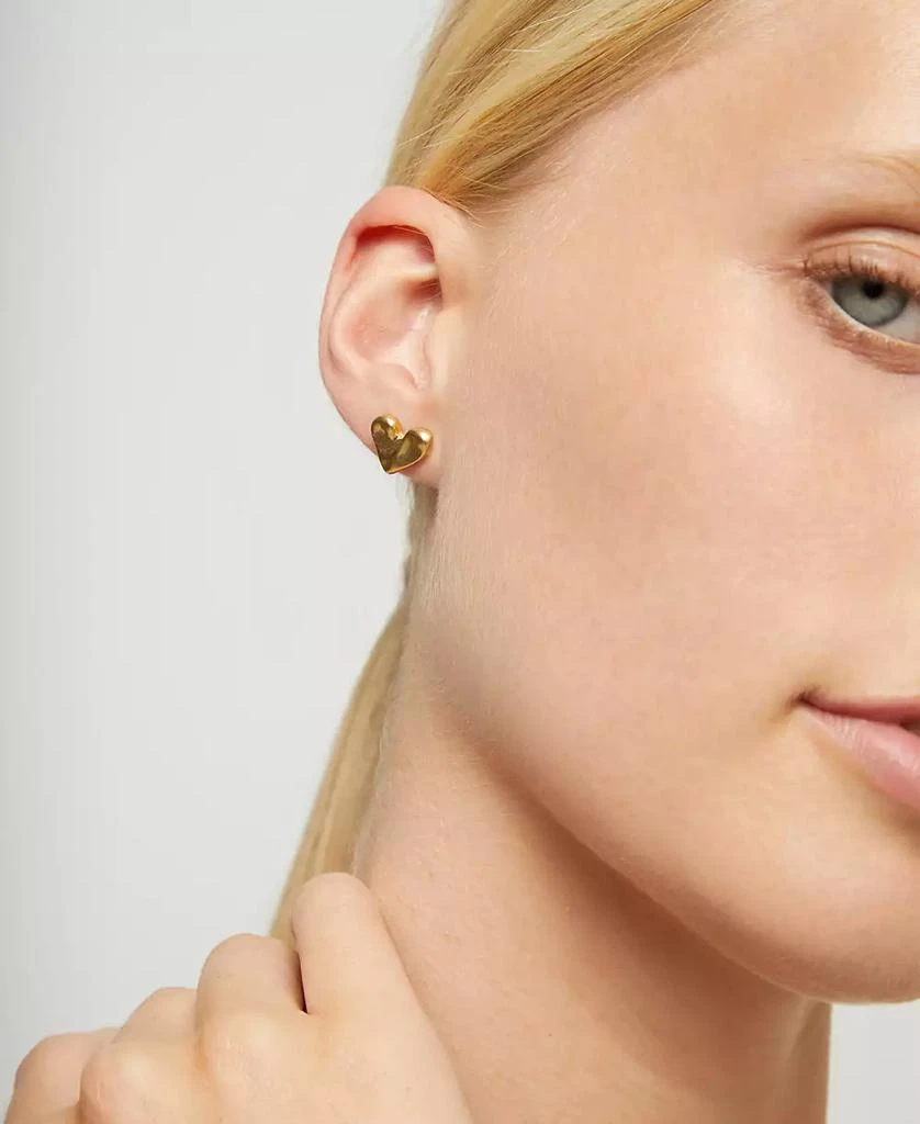 UNOde50 18K Gold Plated Heart Shaped Earrings 3