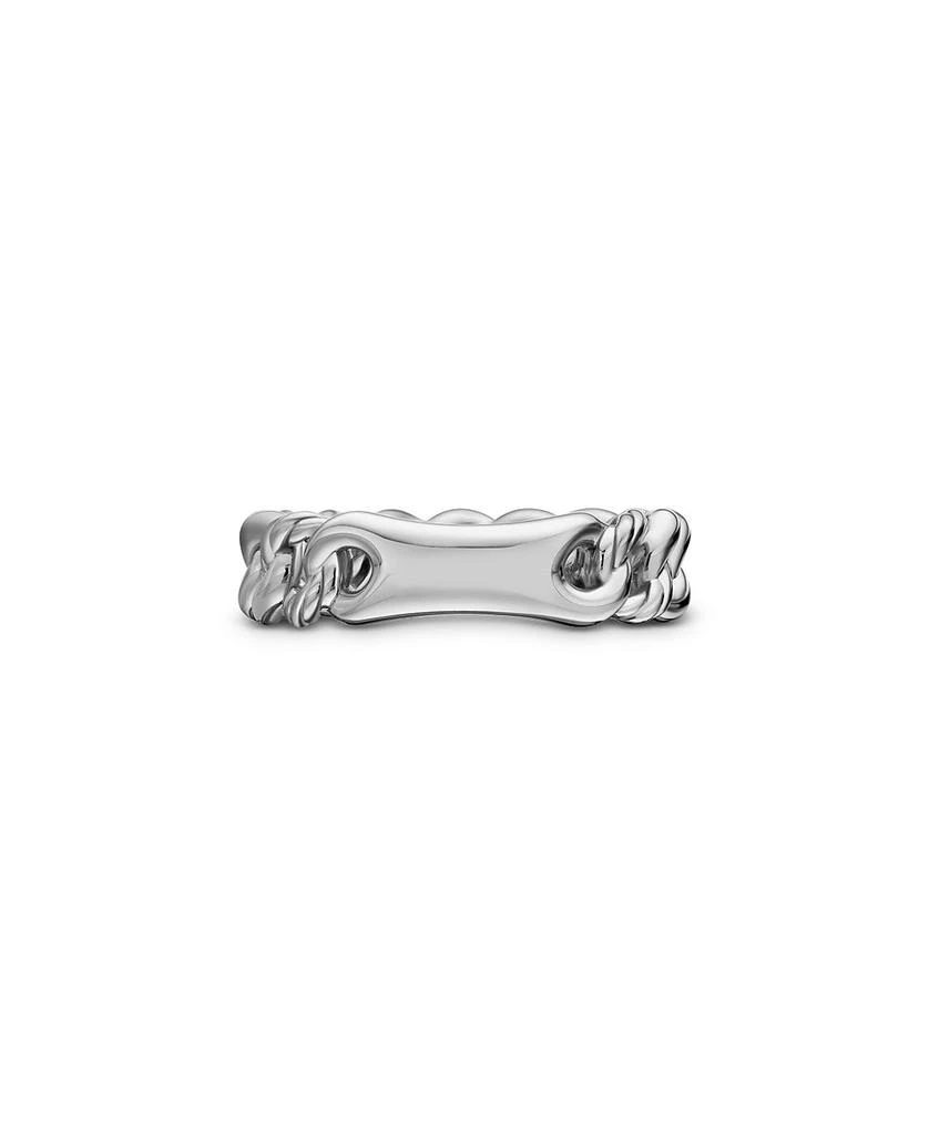 David Yurman Belmont Curb Link Narrow Ring with Pavé Diamonds 5