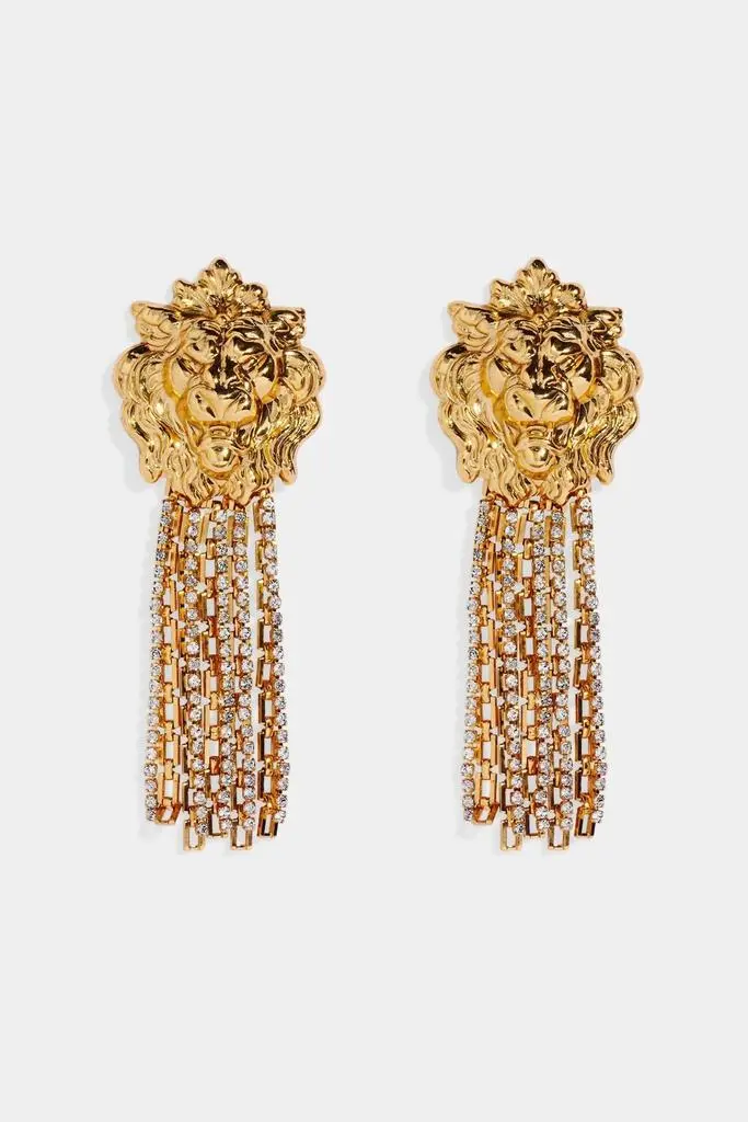 Nicole Romano Nicole Romano - Women's Borgia Lion Head & Fringe Earring