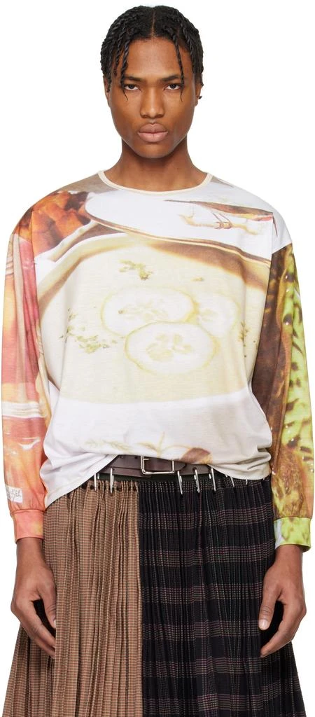 CHOPOVA LOWENA SSENSE Exclusive Multicolor Oversized Jersey Soup T-shirt 1