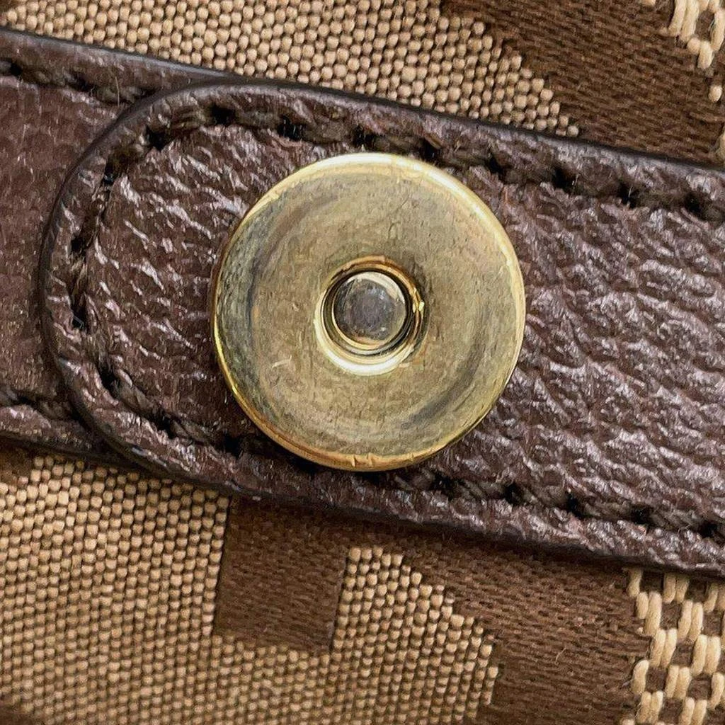 Gucci Gucci Brown/Beige Canvas Leather Jumbo GG Backpack 5