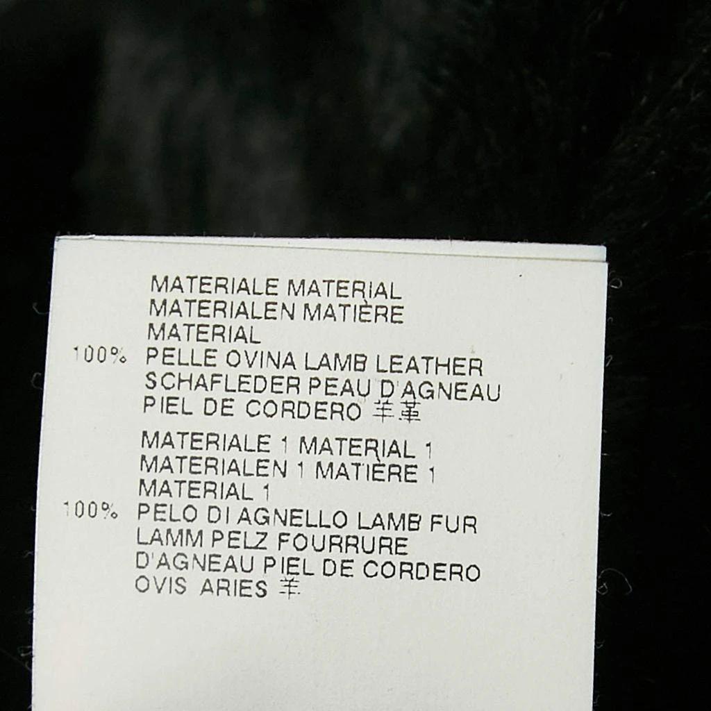 Just Cavalli Just Cavalli Black Fur and Leather Mid-Length Coat S 6