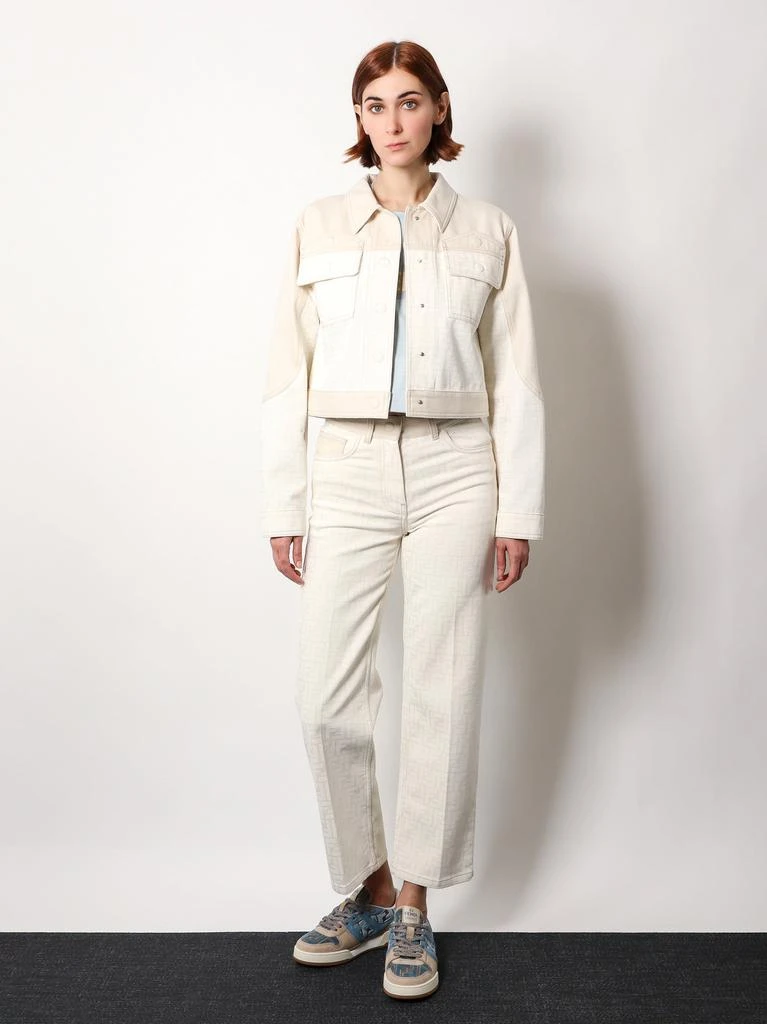 Fendi FF off white denim trouser 2