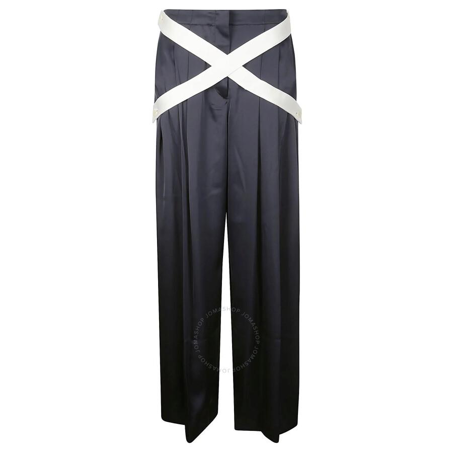 パンツ J W ANDERSON IVORY COTTON BLEND WIDE-LEG PANT JW Anderson Ivory cotton blend wide-leg pant Ivory-cotton 4