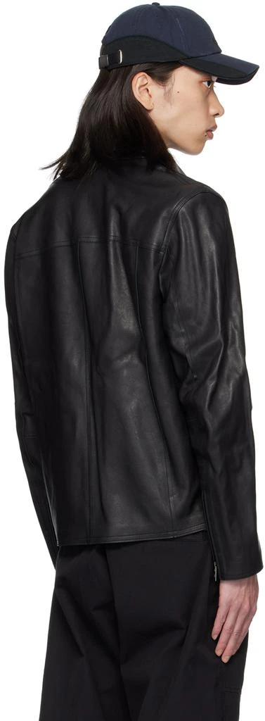 Diesel Black L-Korn-A Leather Jacket 3