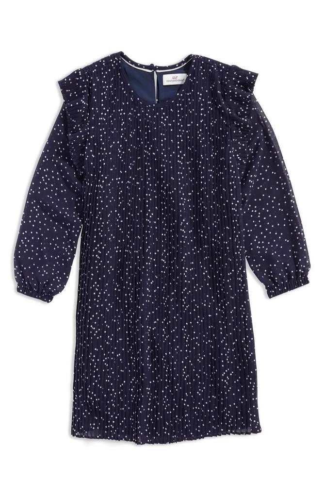 Vineyard Vines Kids' Long Sleeve Pleated Dress 1