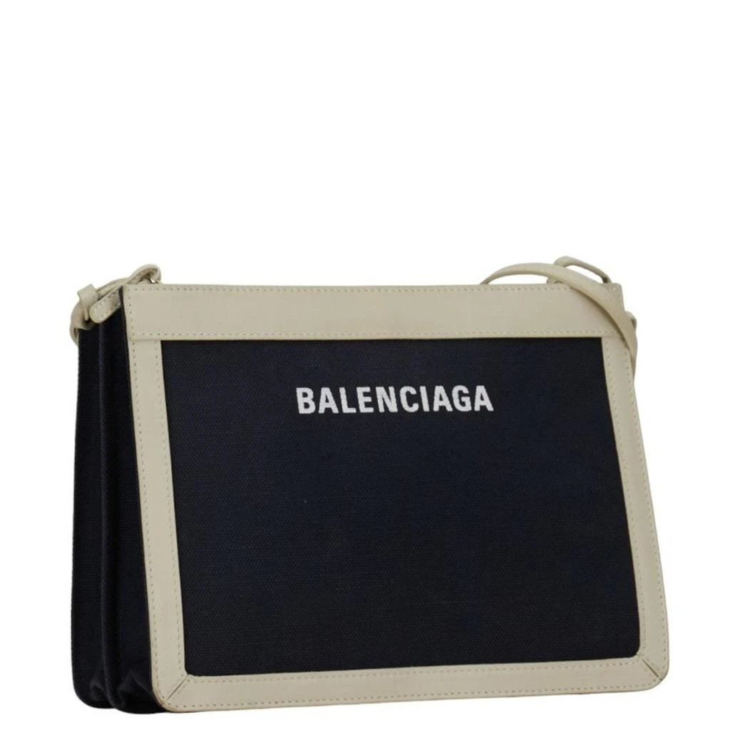 Balenciaga Balenciaga Navy Pouch  Canvas Shoulder Bag (Pre-Owned) 4