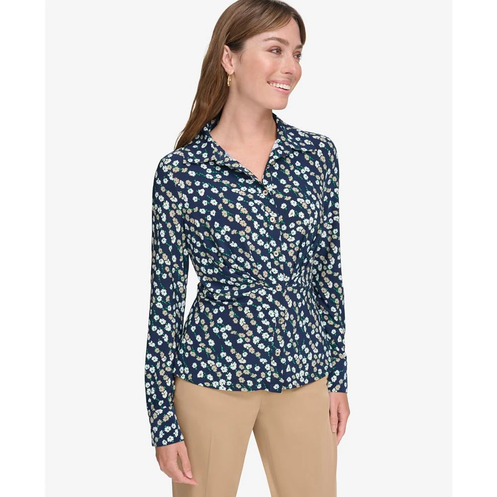 Tommy Hilfiger Women's Printed Button-Front Blouse 3