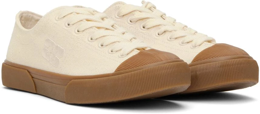 Ganni Off-White Classic Low Sneakers 4