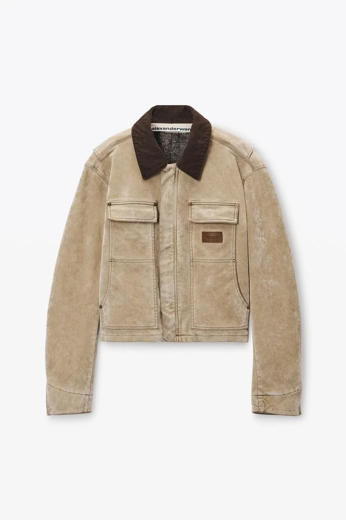 Alexander Wang Workwear Jacket with Weathered Flocking 2