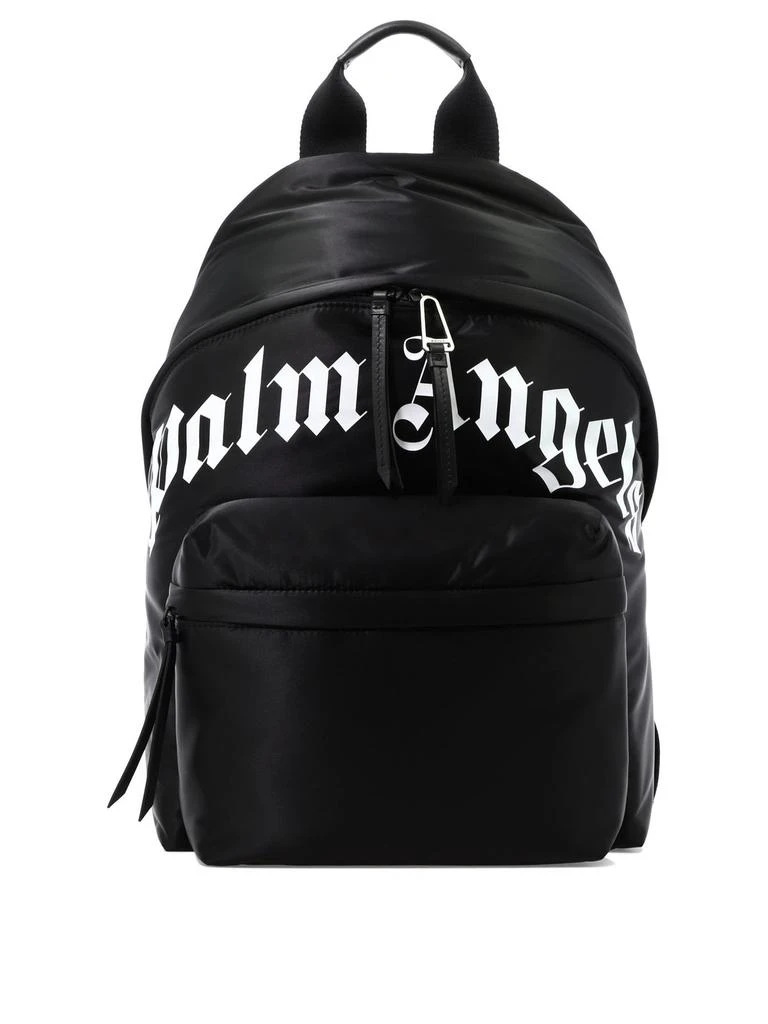 Palm Angels Palm Angels Logo Printed Zipped Backpack 1