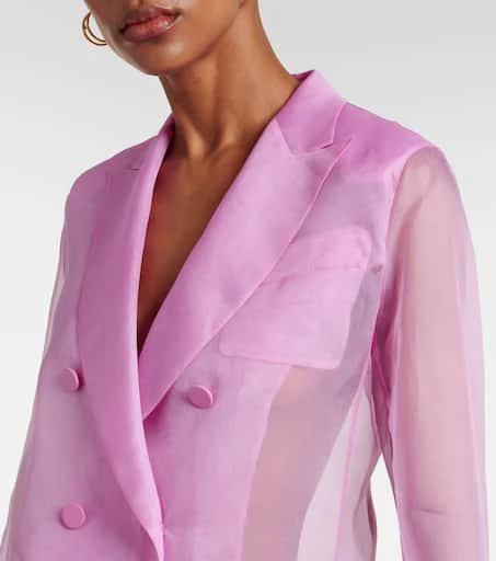 Max Mara Negrar silk organza blazer 4