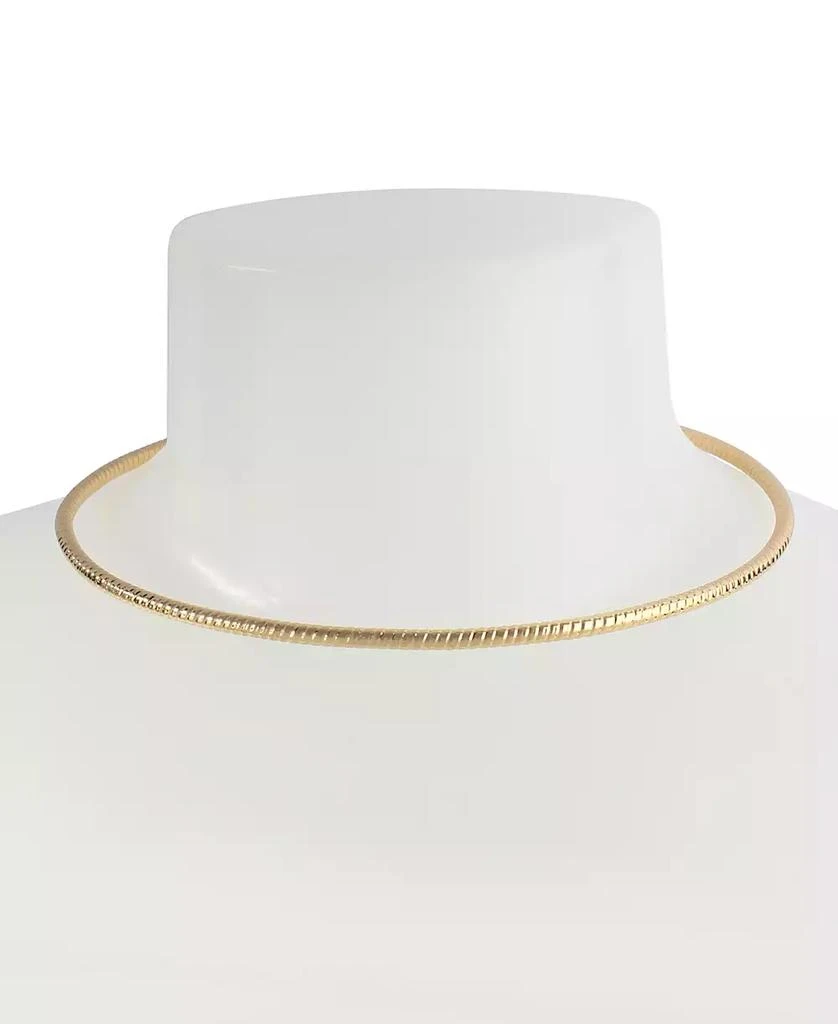Robert Lee Morris Textured Round Wire Collar Necklace 2