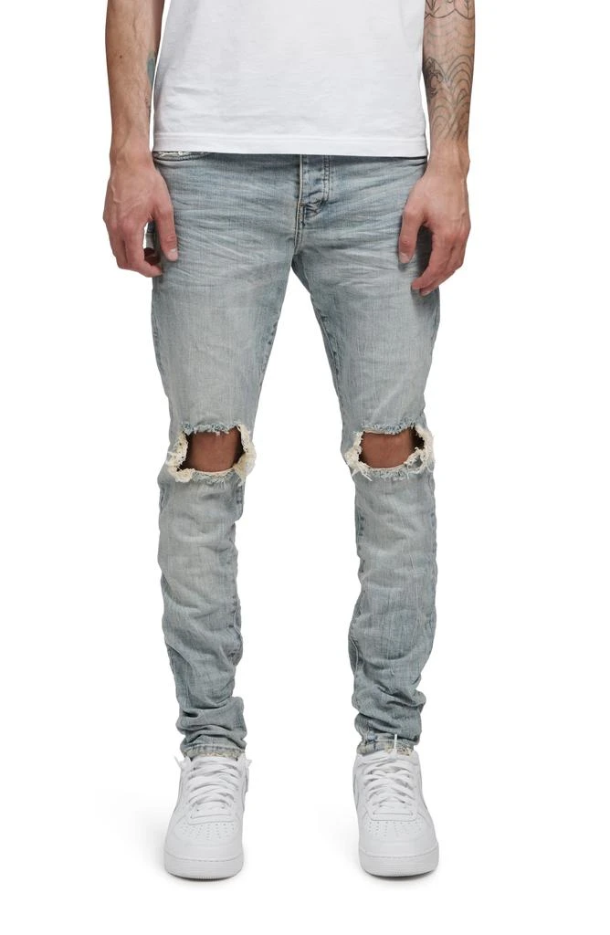 Purple Brand Ripped Knee Blowout Slim Jeans 1