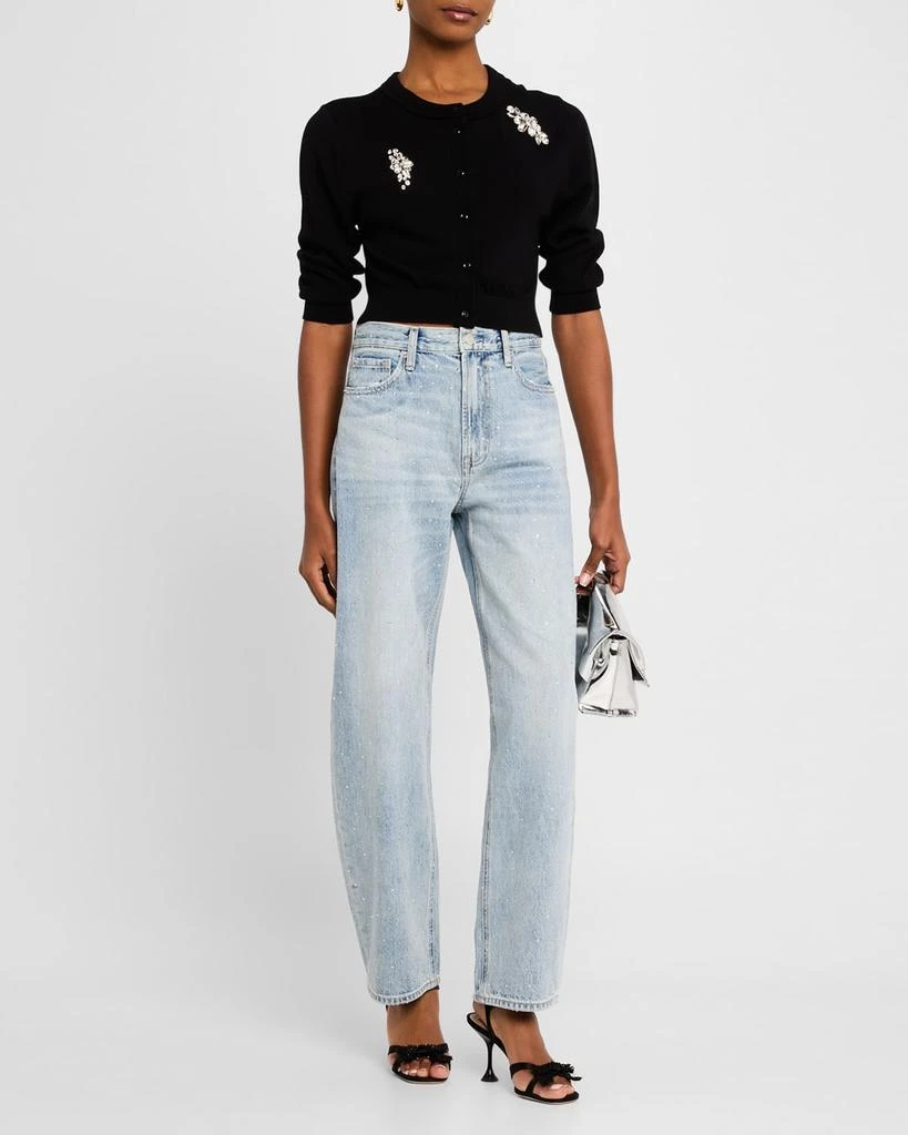 PISTOLA Wes High-Rise Rhinestone Barrel Jeans 2