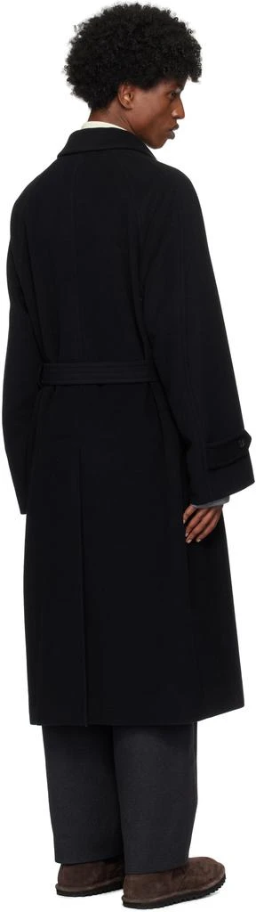 AURALEE Black Mosser Soutien Collar Coat 3