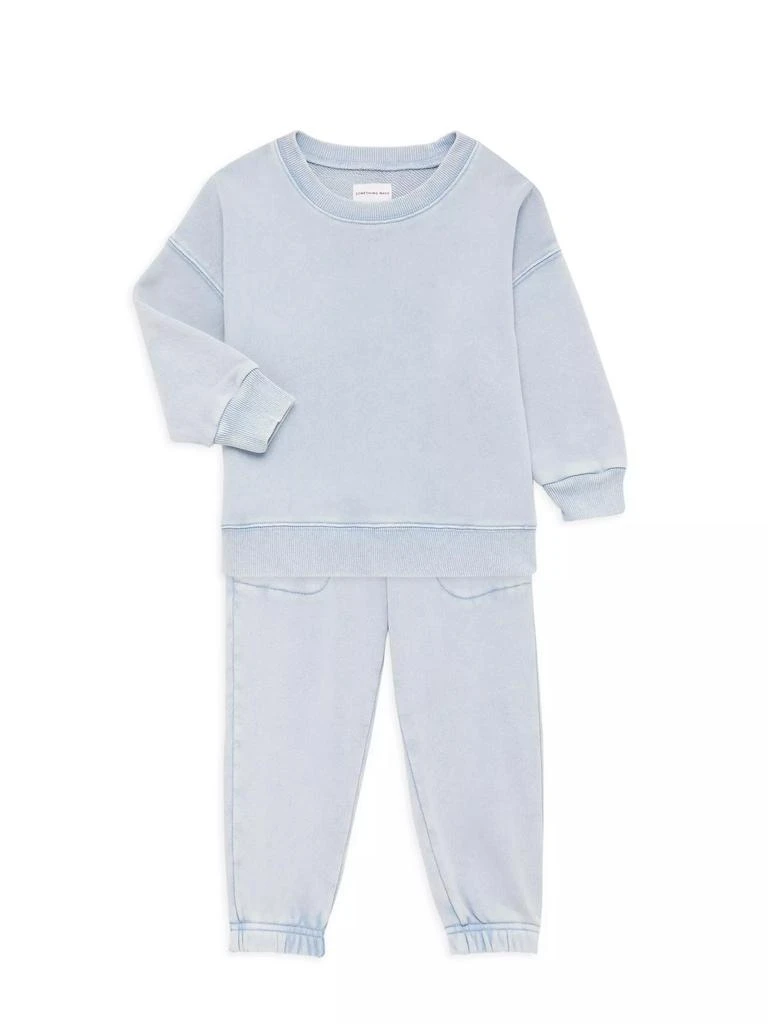 Something Navy Little Girl's & Girl's Classic Crewneck Sweatshirt 2