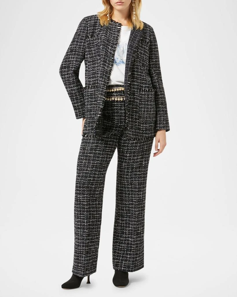 Marina Rinaldi Plus Size Mora Fringe-Trim Tweed Jacket 2