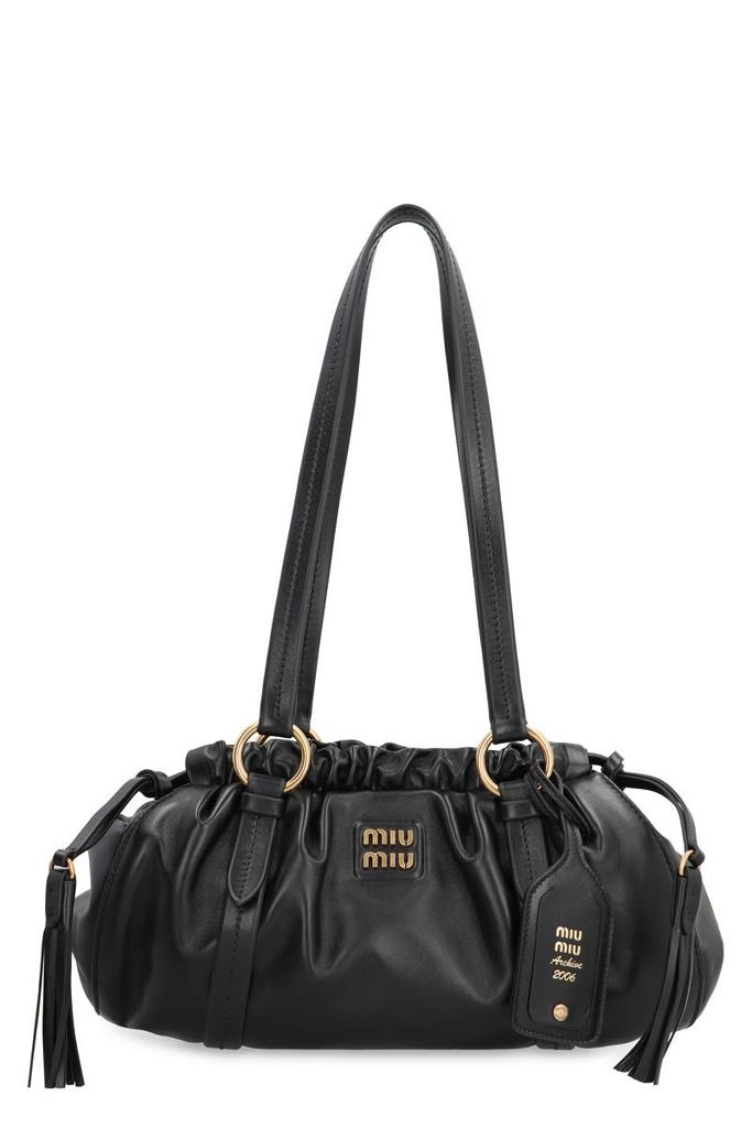 Miu Miu Archive Shoulder Bag Leather Black Vintage 90s Used