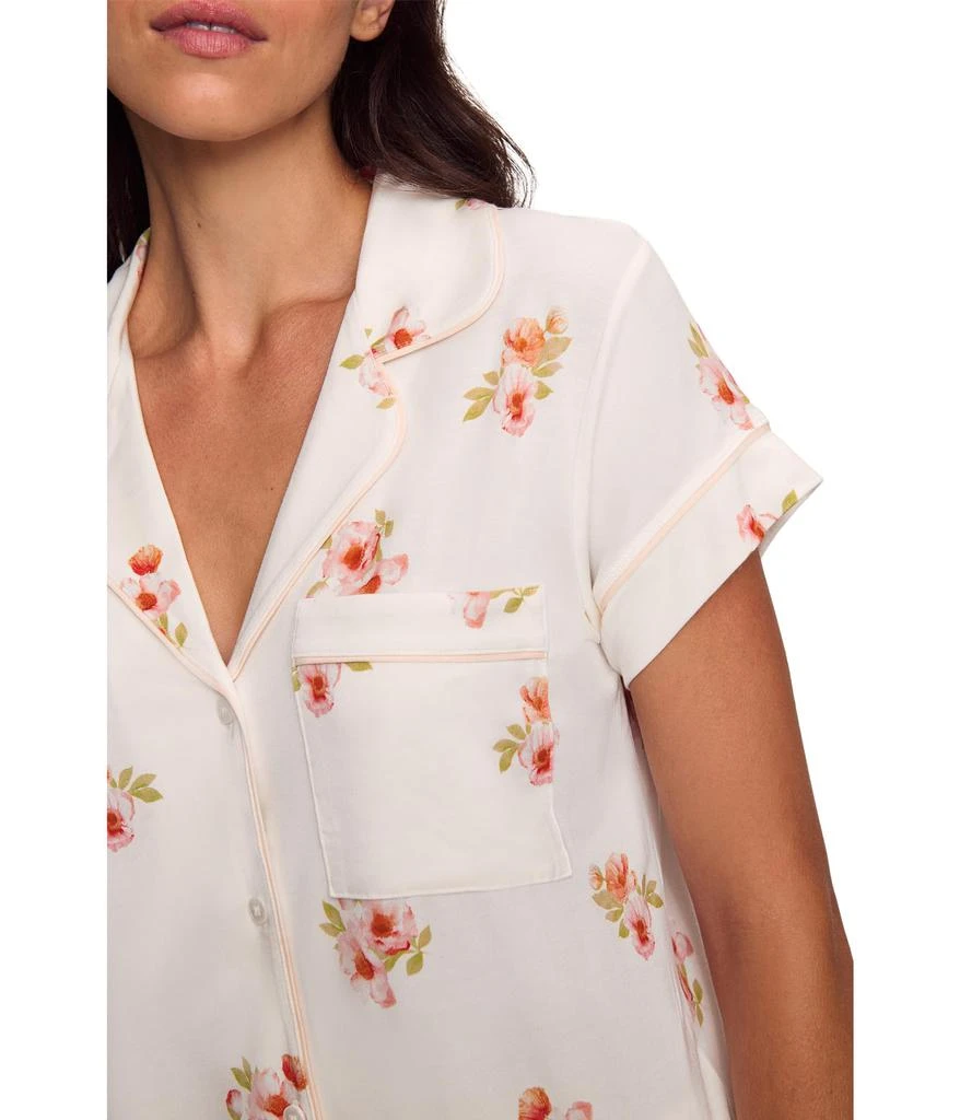 Eberjey Gisele Printed Short Sleeve Crop Pajama 3