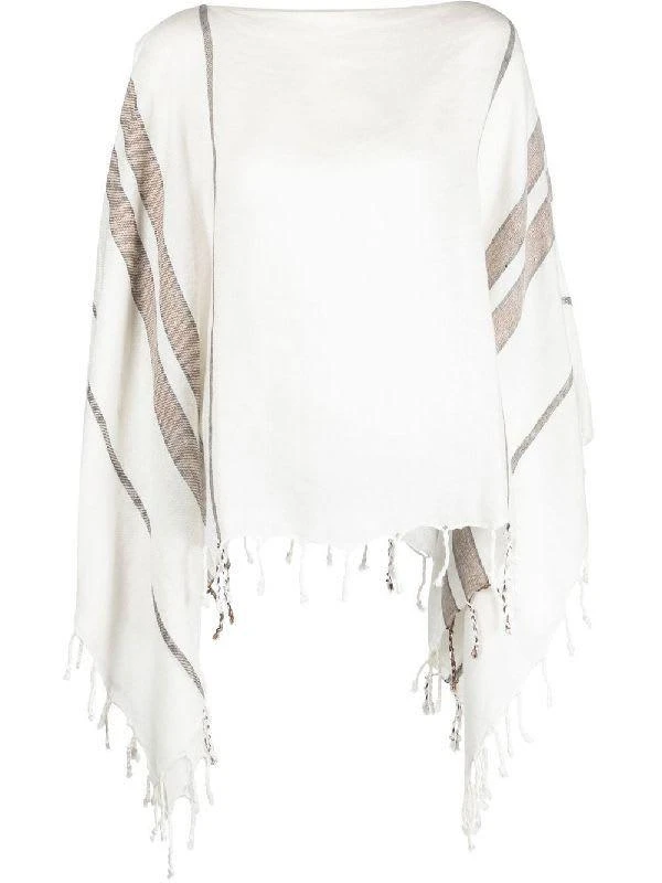 Brunello Cucinelli Linen Women
s Poncho