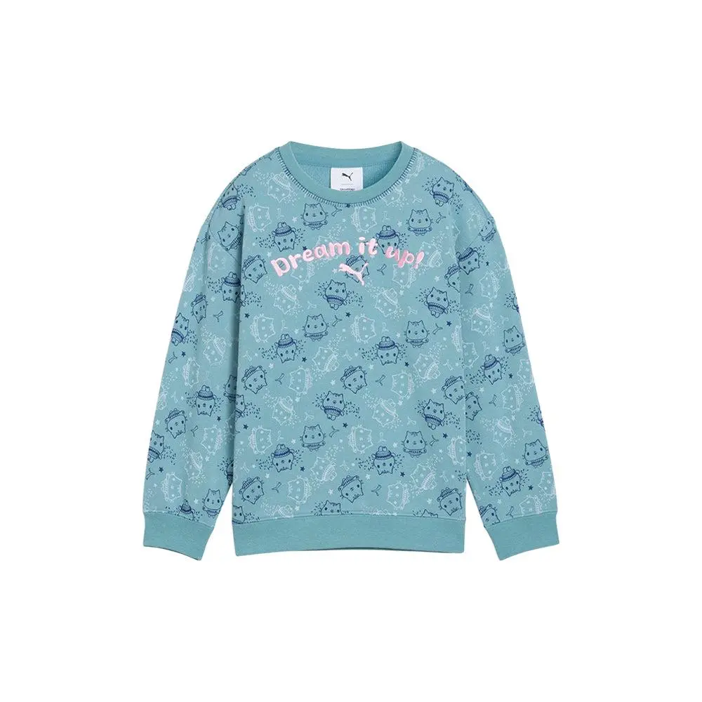 Puma GABBY'S DOLLHOUSE X Relaxed Graphic Crew Neck Sweatshirt (Youth)