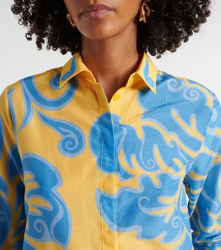 ETRO Printed cotton and silk shirt 4