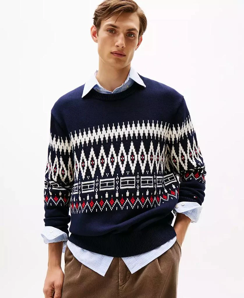Tommy Hilfiger Men
s Fair Isle Crewneck Sweater