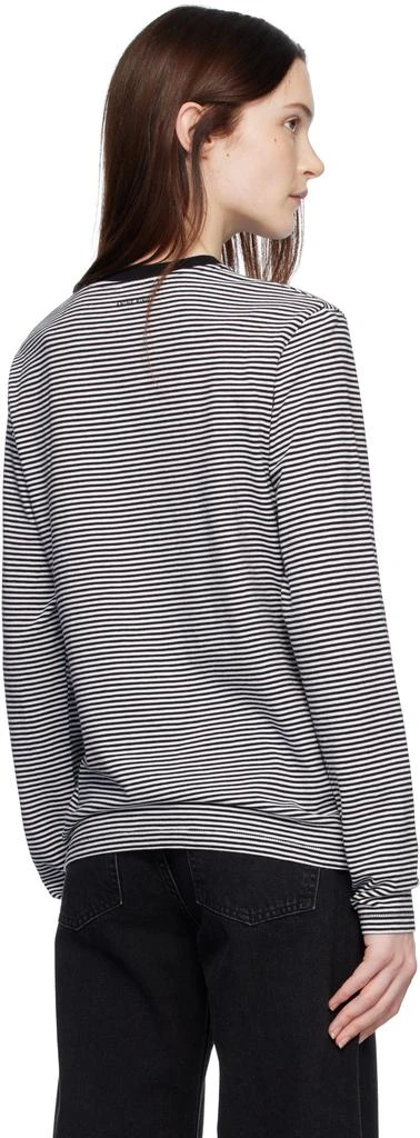 ANINE BING Black & White Rylan T-shirt 3