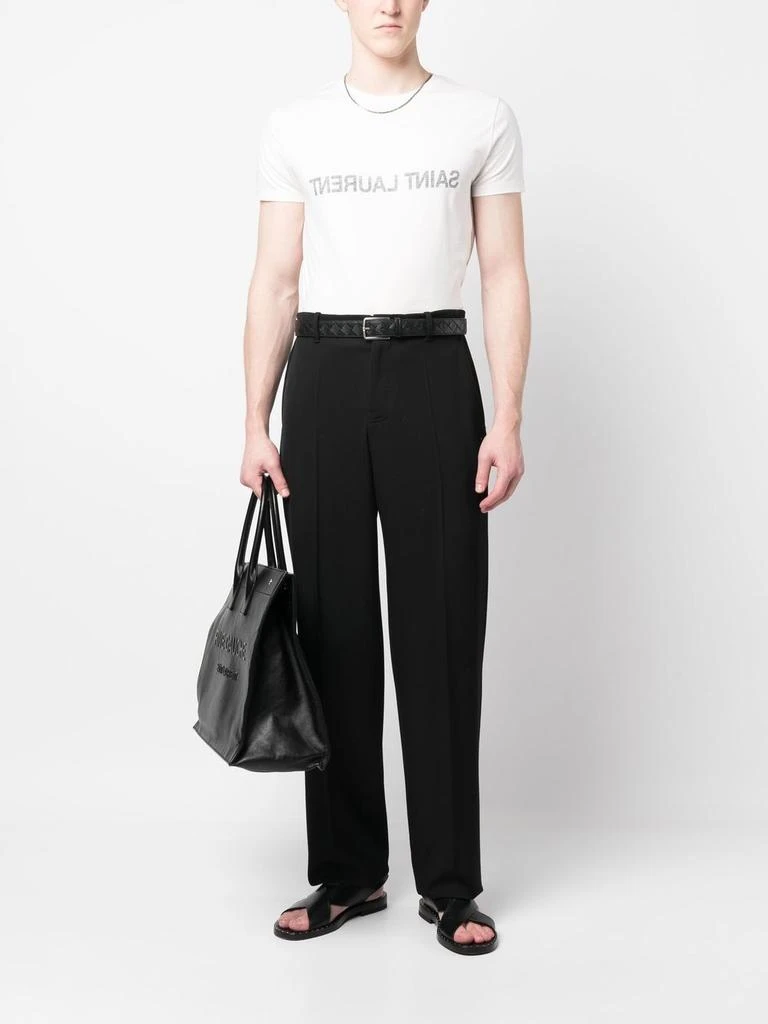 Yves Saint Laurent WHITE COTTON T-SHIRT 2