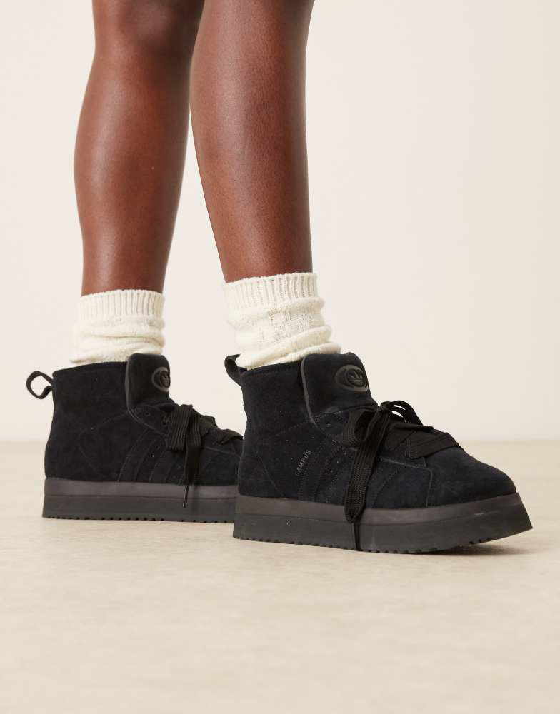 Adidas adidas Originals Campus 00s winter mid shoes in core black