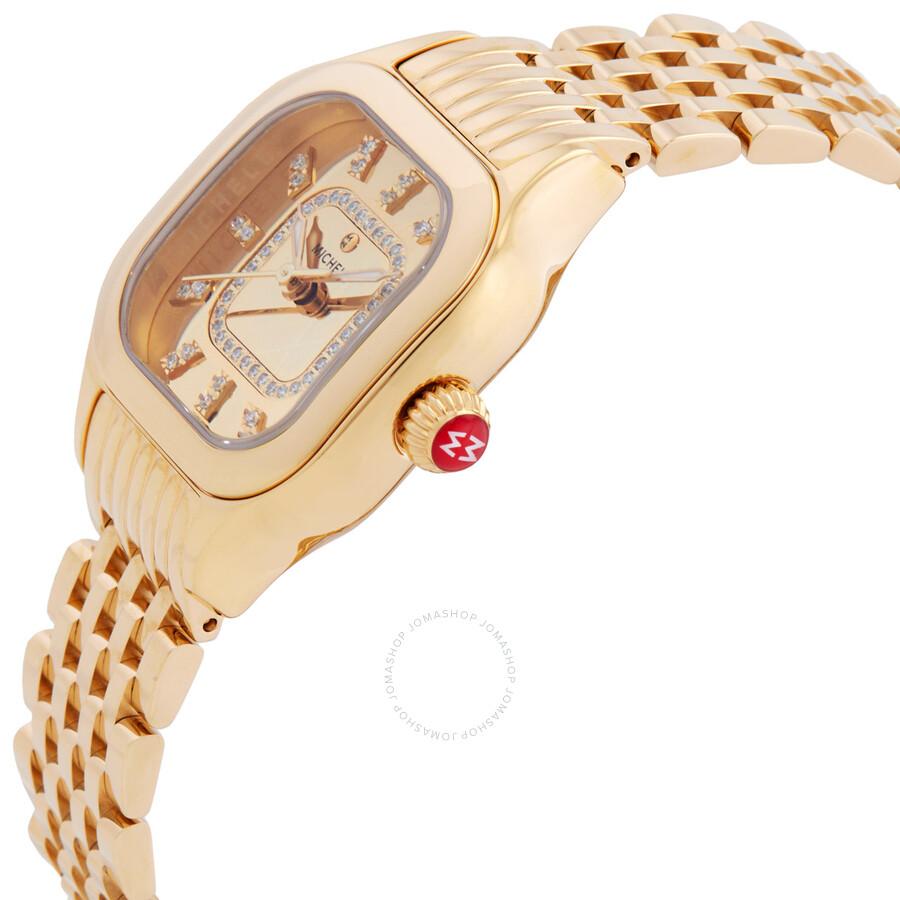Michele Meggie Gold-tone Dial Ladies Watch MWW33B000013