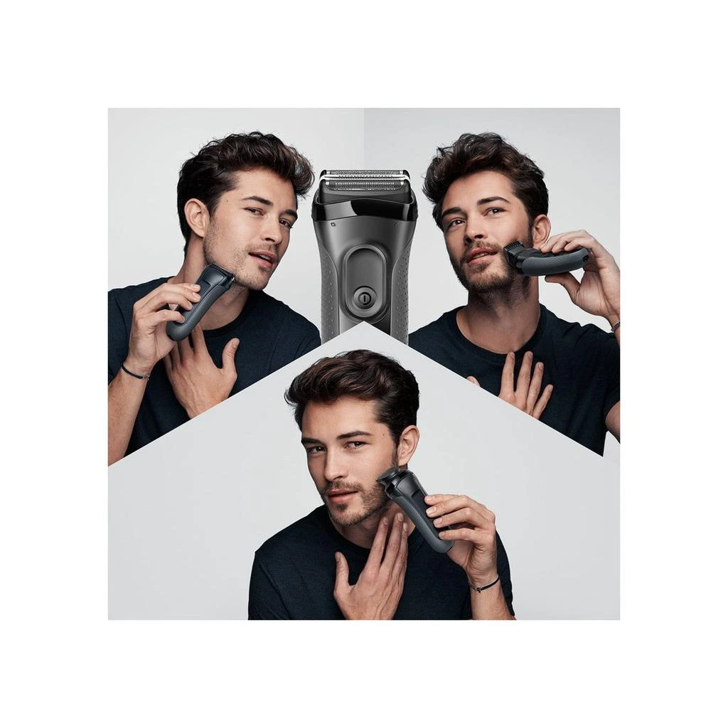 预计3周后发货 Braun Rasoir Électrique Series 3 Shave & Style 3000Bt - Noir/Gris 1