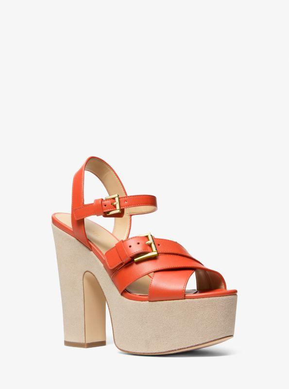 Michael Kors Vero Leather Platform Sandal - Sandals