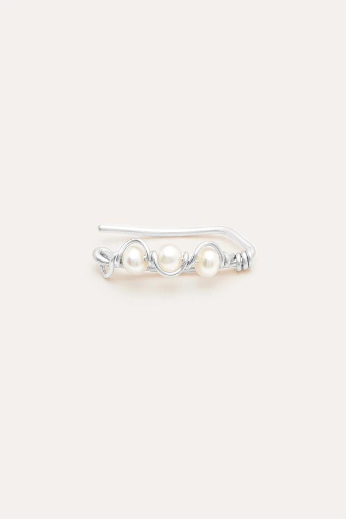 预计3周后发货 YAY Paris Climber Vague - Perles De Culture - Argent 1