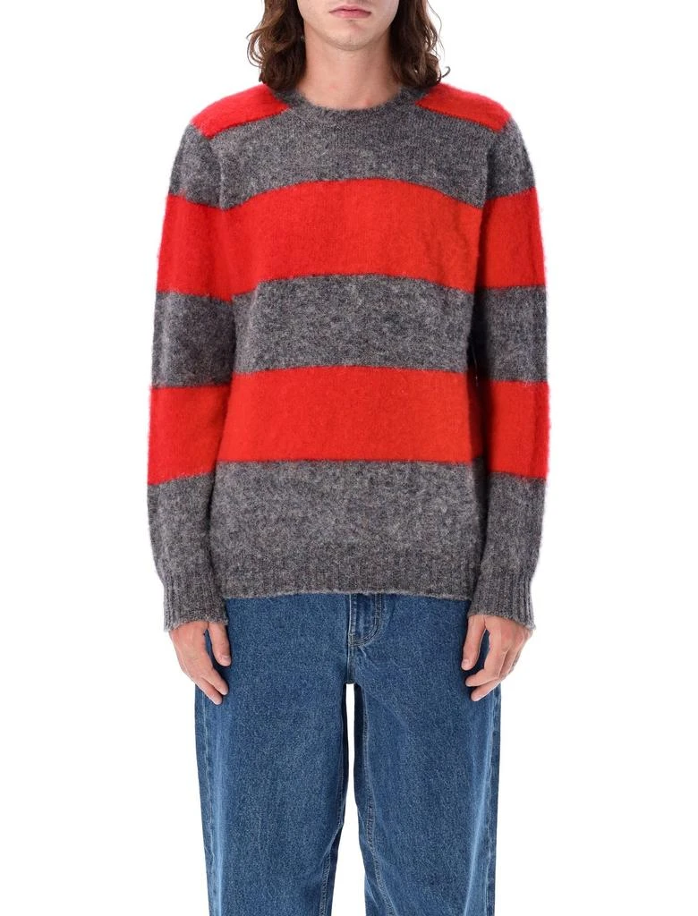 HOWLIN' Howlin' Shaggy Bear Stripe Knit Sweater 1