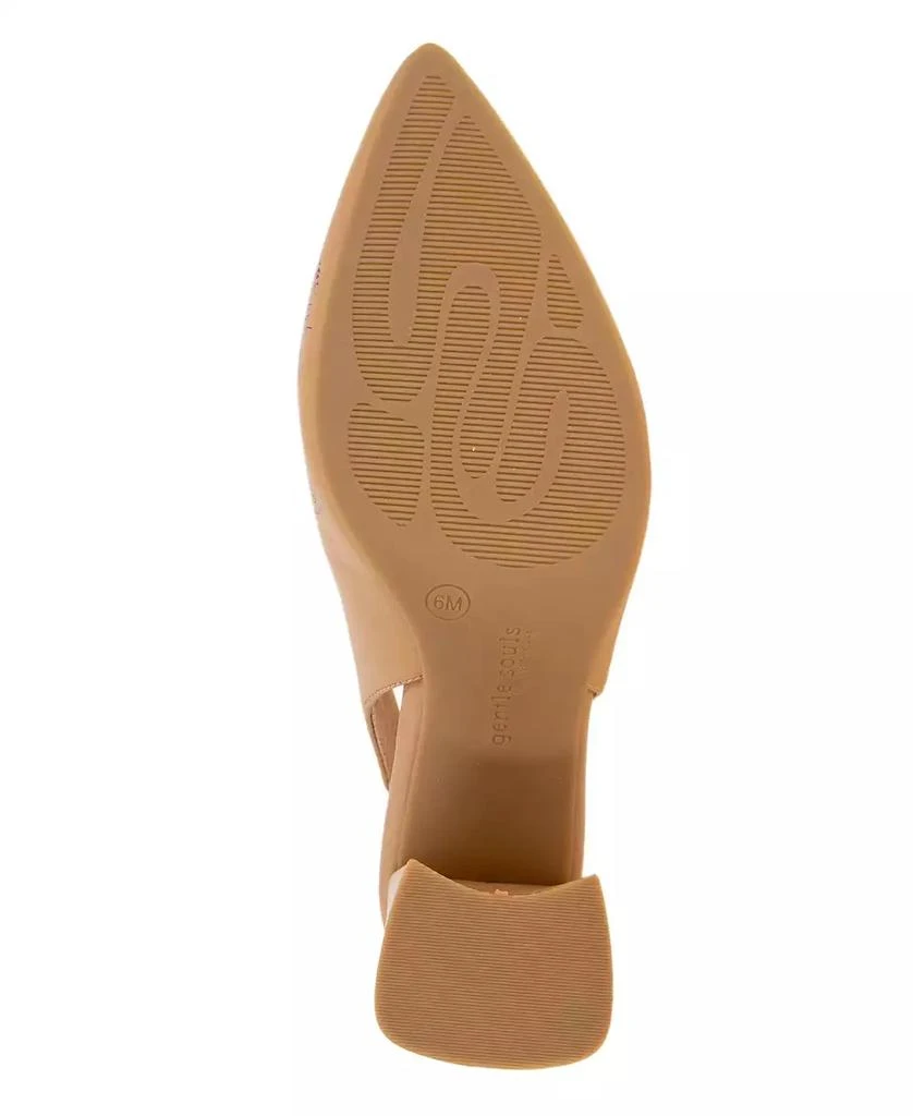Gentle Souls Women's Dionne Pointed-Toe Block-Heel Slingback Pumps 12