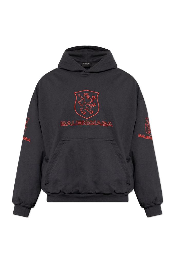 Balenciaga Logo Embroidered Hoodie – On Sale Now with Up to